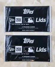 2 Packs of 2016 Sealed Topps MLB Sports Card Lids New Era and Topps Promo