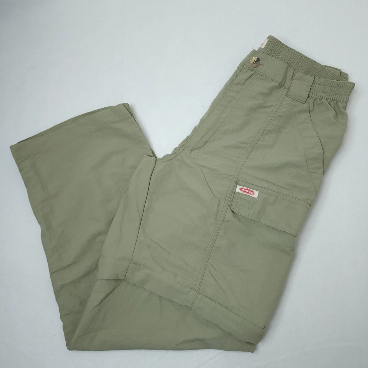 Pantalon Cargo Convertible Berkley - Taille L - Beige - Pour Randonnée, Pêche, Extérieur - Zip-off Pratique