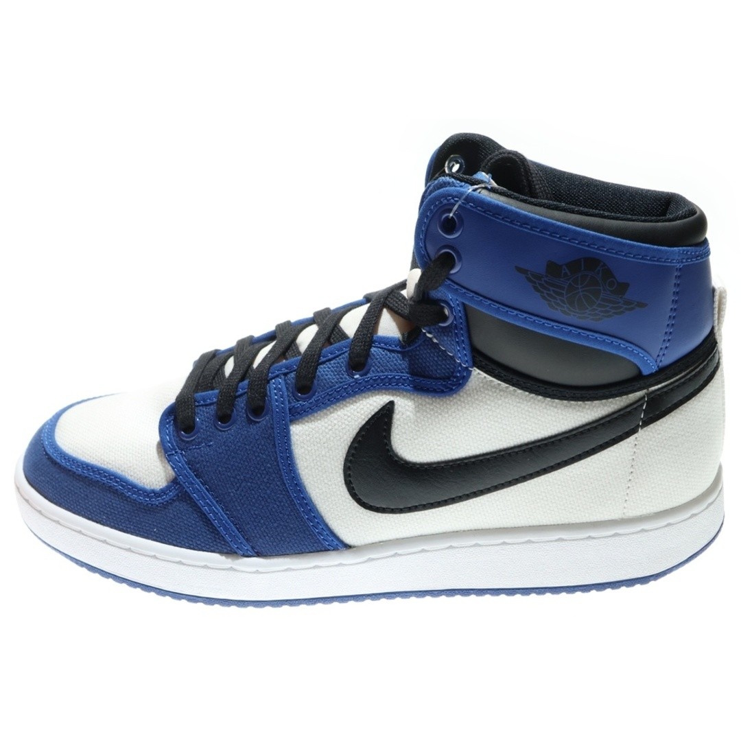 NIKE AIR JORDAN 1 KO HIGH STORM BLUE CUT SNEAKERS SHOES WHITE US10.5 28.5cm Used