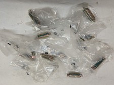 Lot of 10 Cinch DBM25S 25-Pin Female D-Sub Connectors DB25F Solder Cup NOS