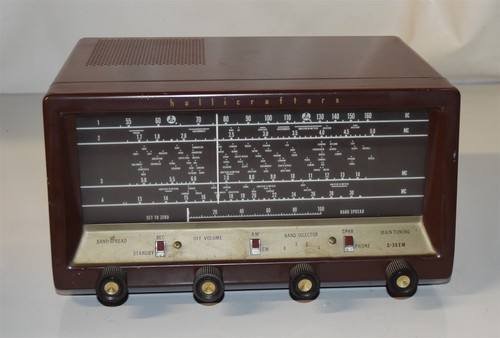 HALLICRAFTERS S-38EM HF RECEIVER - WORKING