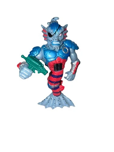 Vintage 1992 Merdude TMNT Playmates Loose Action Figure - With Gun