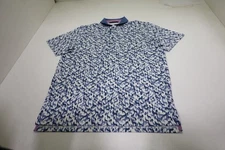 New Greyson Golf Micro in the Shadows Polo Mens Size Medium Arctic 695B 01282307