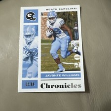 2021 Panini Chronicles Draft Picks Football Javonte Williams Rookie #17 Broncos