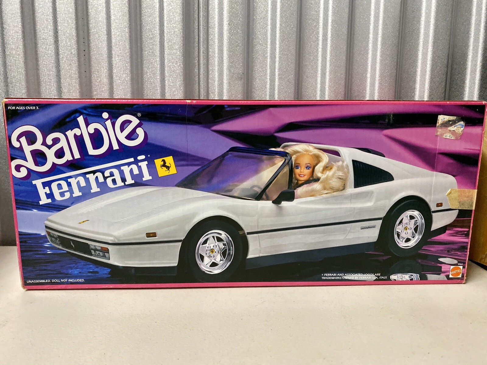 white barbie car