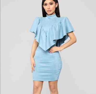 blue suede bodycon dress Powder Blue Suede Boat Neck Tie Waist Detail Bodycon Dress Prettylittlething Navy : Party Dresses : VogaCloset Oman