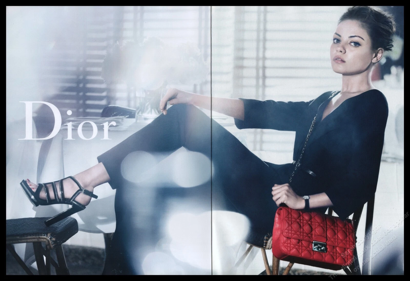 Magazine talons hauts publicité imprimée femmes mode jambes longues chaussures Dior   2 pg