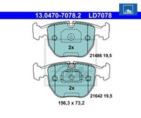 Bremsbelagsatz, Scheibenbremse Ate Ceramic Ate 13.0470-7078.2
