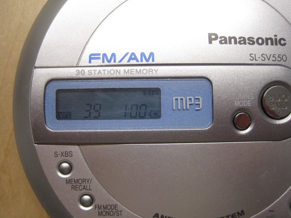 Panasonic SL-SV550 Portable CD Player MP3 FM/AM Radio | eBay