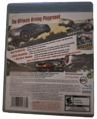 Burnout Paradise PS3 PlayStation 3 | Tested w/ Manual Complete