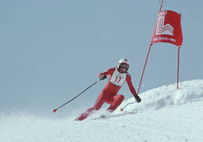Winter Olympics Andreas Wenzel Of Liechtenstein Skiing Old Sports Photo