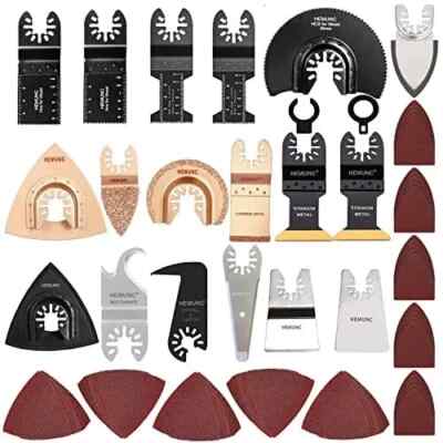 118pc Oscillating Tool Blades Oscillating Multitool Saw Blades Accessories Kit