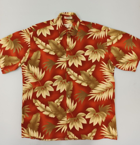 Vintage Red & Beige Flowered Shirt - Picture 1 of 5