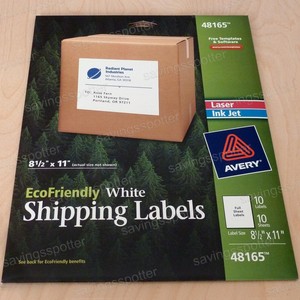 avery white full sheet labels