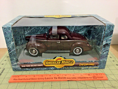 Ford Deluxe Coupé 1940 1/18 ERTL 7936 - Voiture Miniature American Muscle Bordeaux