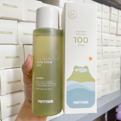 PRETTY SKIN The Pure Jeju Cica 100 Toner 250ml Moisturizing Toner K-Beauty NEW