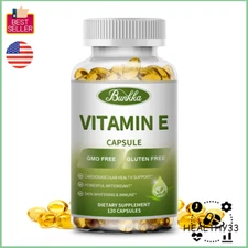 400IU Vitamin E Supplement Capsules Skin Care Anti Aging-Inflammation Support