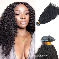 Kinky Curly Tape In Human Hair Extension Skin Weft Brazilian Tape on Hair 40Pcs