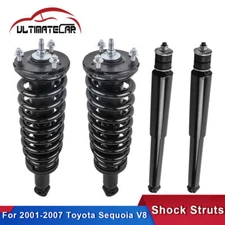 Set 4 Front & Rear Complete Struts Shock Absorbers For 2001-2007 Toyota Sequoia