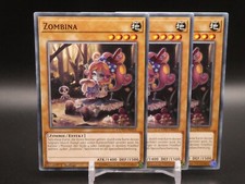 Yugioh Playset 3x Zombina COTD DE033/ Common/ Near Mint/ Exc/ Deutsch