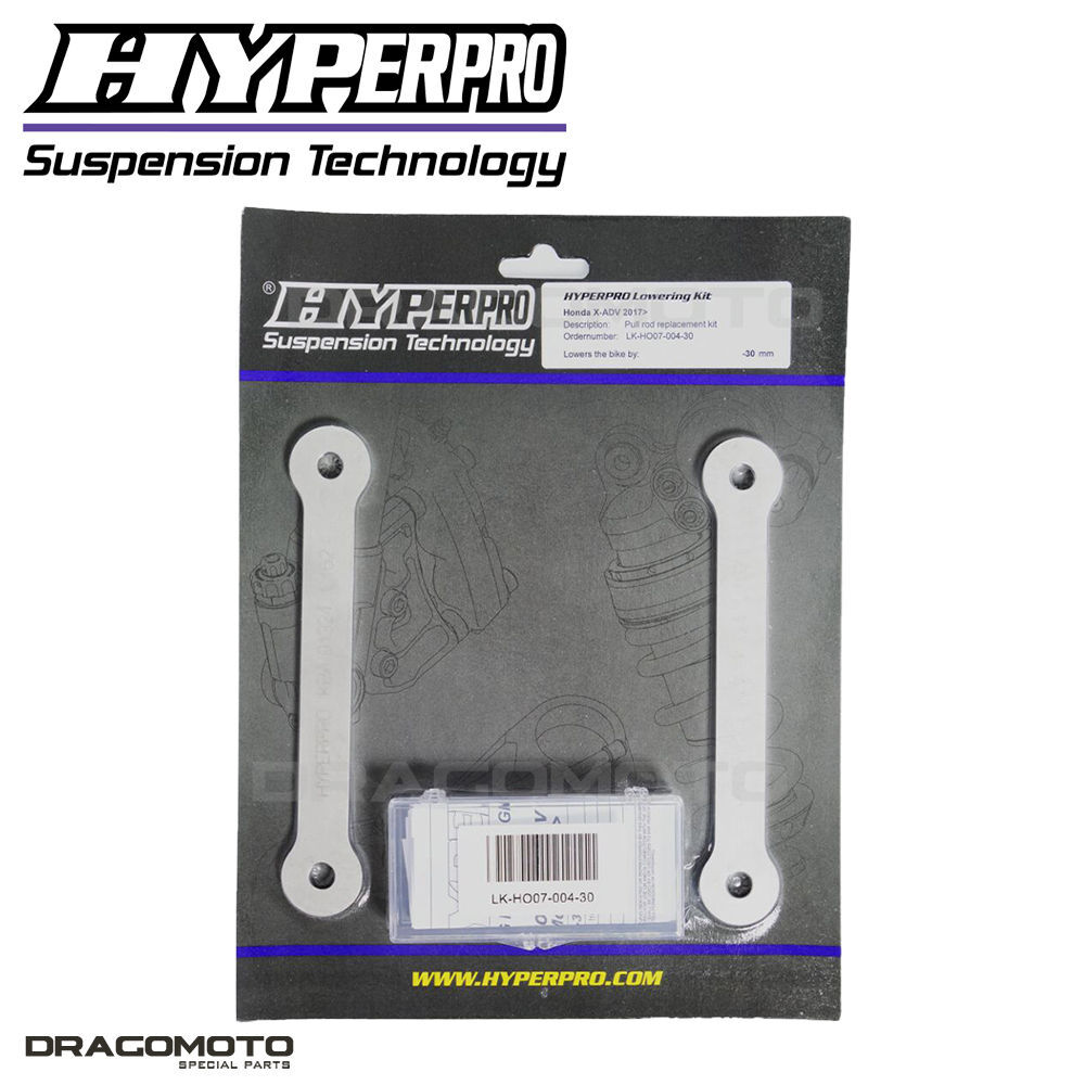 Abaisser selle Honda X-ADV 750 2021 avec le kit de rabaissement arrière Hyperpro LK-HO07-004-30