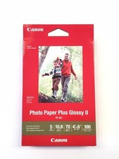 3 Packs CANON PP-301 PHOTO PAPER 100 SHEETS PLUS GLOSSY II 4x6 300 Total