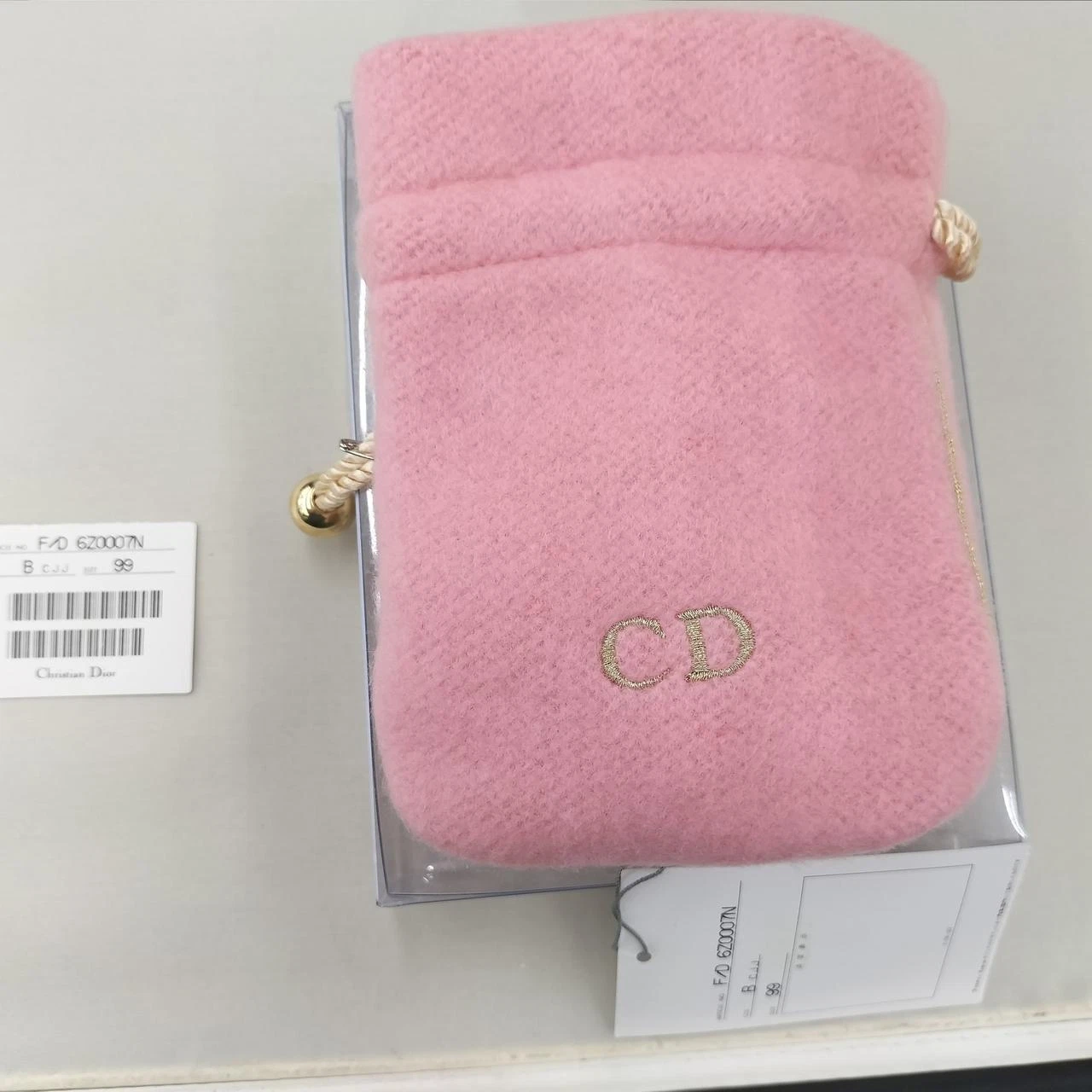 Sac maquillage rose Christian Dior