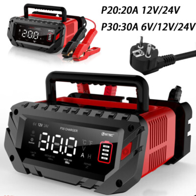Batterie Ladegerät 10A-30A für 6V/12V/24V Akku LiTime LiFePO4 AGM Ladegerät
