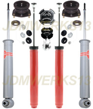 KYB AGX Adjust FRONT & MONOTUBE REAR SHOCKS & MOUNTS for NISSAN Z31 300ZX 84-89 