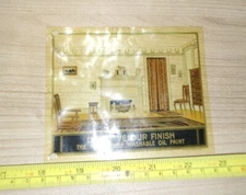 Vintage Devoe Velour Flat Finish Oil Paint Advertising Plastic "Slide"