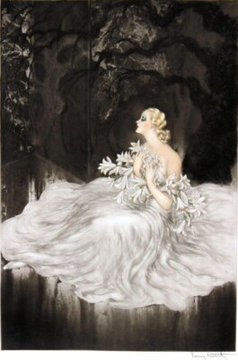 Lilies Louis Icart 1933 Art Deco Glamour Archival Quality