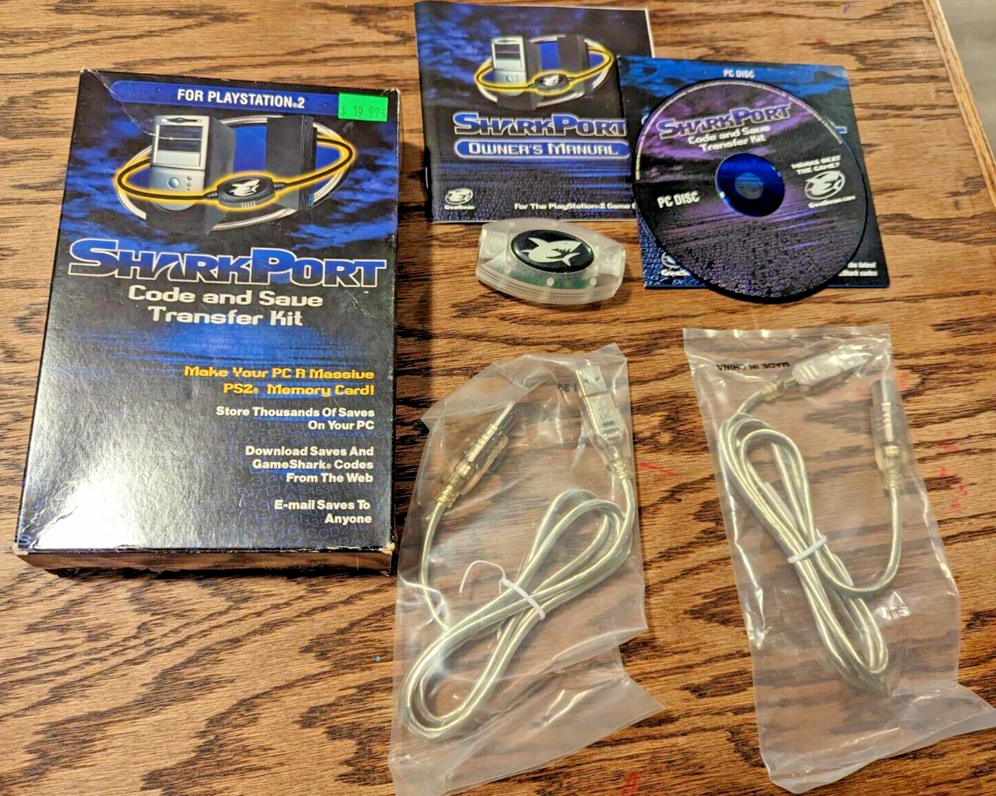 Gameshark Shark Port Code & Save Transfer Kit DISC ONLY