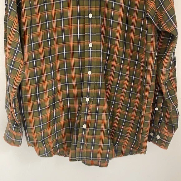 Camisa House Of Carrington Abotonada Para Hombre Talla Mediana Tartán Cuadros Hecha en Italia Foto 4 de 4