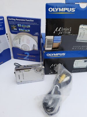 OLYMPUS U720SW Digital Camera,shock+waterproof metal body 7,1 MP
