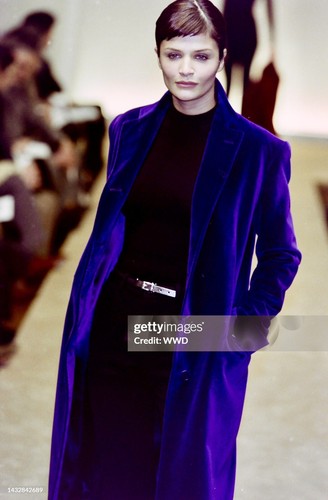 Ralph Lauren Runway Vintage Jewel Tone Blue Belt Fall 1996 Medium M Med 32 - Picture 3 of 12