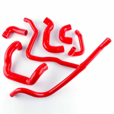 Red For 1988-1993 BMW E30 M20 325 325i 6cy Silicone Radiator Coolant Hose