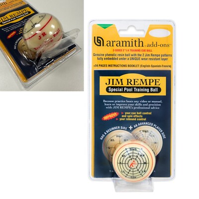 Aramith Jim Rempe 2 1/4'' Training Pool Cue Ball