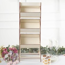 33 in Natural 3 Tier Laser Cut Wooden Cupcake Dessert DISPLAY STAND Party Events