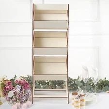33 in Natural 3 Tier Laser Cut Wooden Cupcake Dessert DISPLAY STAND Party Events