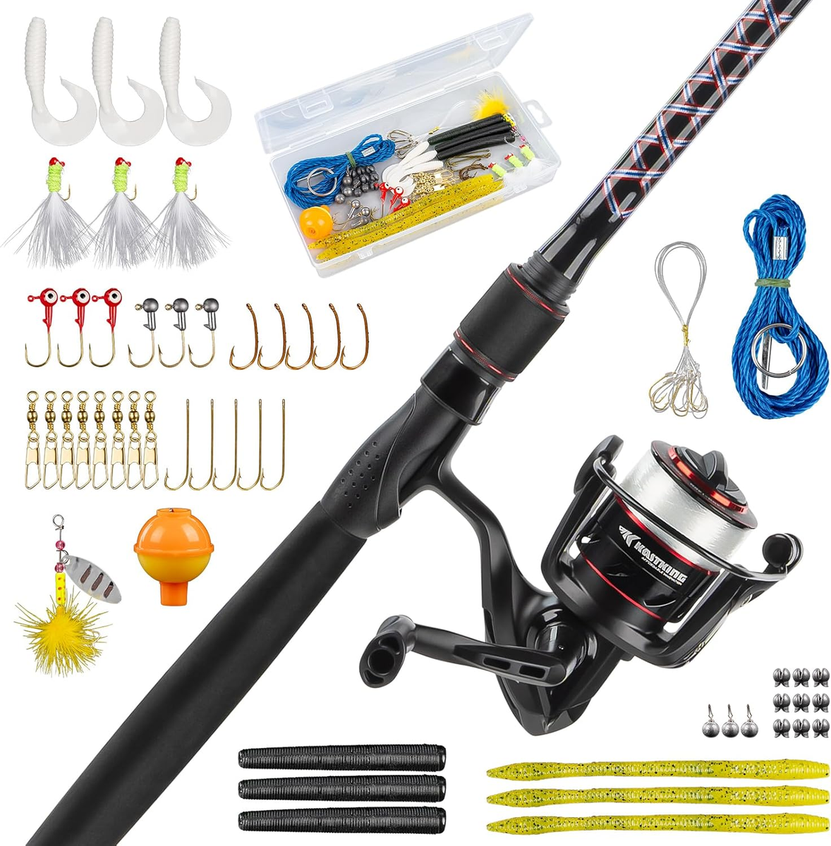 Custom Ultra Light Trout Combo Brutus Spinning Spincast Combo