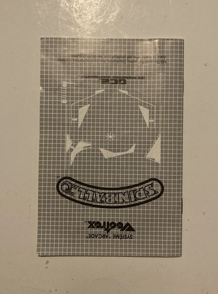 Spinball Instruction Manual Vectrex 1982 - Image 2 of 3