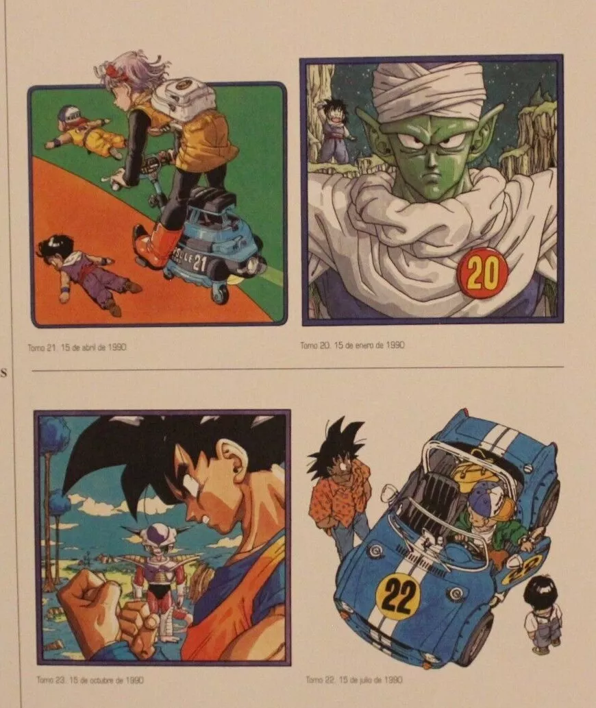 1996 Dragon Ball DOUBLE-SIDED MINIPOSTER 2 Posters in 1 