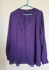 Simply Vera Size XL Wine Tunic Top Blouse Women