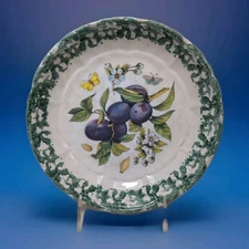  Vintage Himark Italy Pasta Bowls 8.5in  Plum  Sponge Rim Single 