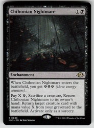 Chthonian Nightmare #83 Rare Modern Horizons 3 MTG