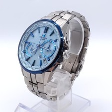 Casio Oceanus Manta OCW-S3400 blaues Zifferblatt Titan Solar Funk Herrenuhr...