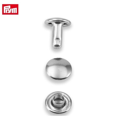 Prym Double Cap Rivets 7.5mm Silver 25 Sets (403170)