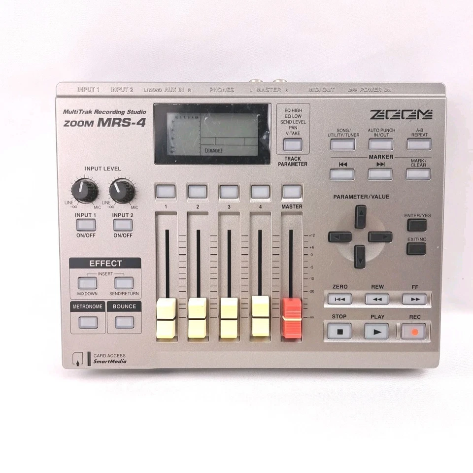 ZOOM MRS 4 Digital 4 Track Multi Track Recorder Portable Recording Studio - Image 4 of 4