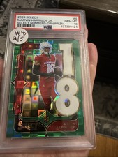 2024 Select Numbers Marvin Harrison Jr. Green Prizm #4 PSA 10 RC /5