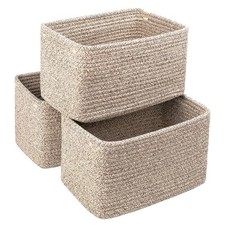 Small Cotton Rope Basket   Storage Bin for Organizing 10.6" x 6.7" x 6.7" , ...